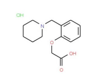 [2-(Piperidin-1-ylmethyl)phenoxy]-acetic acid hydrochloride - chemical structure image