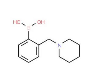 2-(Piperidin-1-ylmethyl)phenylboronic acid (CAS 878289-33-9) - chemical structure image
