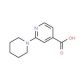 2-Piperidin-1-ylpyridin-4-ylcarboxylic acid (CAS 855153-75-2) - chemical structure image