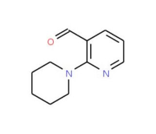 2-Piperidin-1-ylpyridine-3-carboxaldehyde (CAS 34595-22-7) - chemical structure image