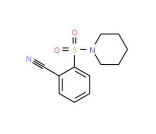 2-(piperidin-1-ylsulfonyl)benzonitrile - chemical structure image