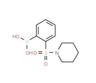 2-(Piperidin-1-ylsulfonyl)phenylboronic acid (CAS 957034-87-6) - chemical structure image