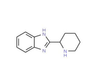 2-Piperidin-2-yl-1H-benzoimidazole (CAS 51785-23-0) - chemical structure image