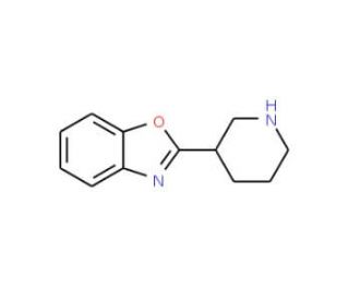 2-piperidin-3-yl-1,3-benzoxazole (CAS 51785-15-0) - chemical structure image