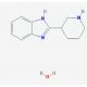 2-piperidin-3-yl-1H-benzimidazole hydrate (CAS 1172508-14-3) - chemical structure image