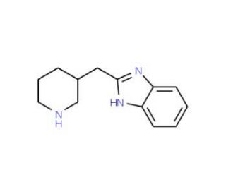2-(Piperidin-3-ylmethyl)-1H-benzimidazole (CAS 933738-45-5) - chemical structure image