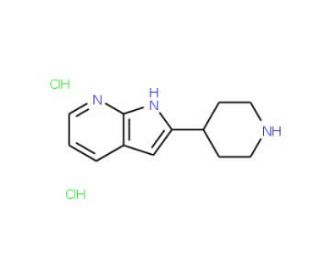 2-Piperidin-4-yl-1H-pyrrolo[2,3-b]pyridinedihydrochloride - chemical structure image