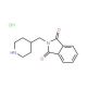 2-(piperidin-4-ylmethyl)-2,3-dihydro-1H-isoindole-1,3-dione hydrochloride - chemical structure image