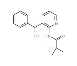 2-Pivaloylamino-3-(&alpha;-hydroxybenzyl)pyridine (CAS 86847-67-8) - chemical structure image