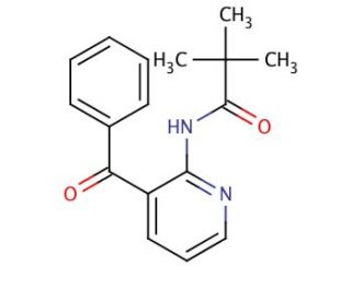 2-Pivaloylamino-3-benzoylpyridine (CAS 125867-32-5) - chemical structure image