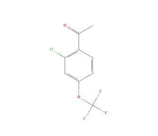 2&prime;-Chloro-4&prime;-(trifluoromethoxy)acetophenone (CAS 1824647-99-5) - chemical structure image
