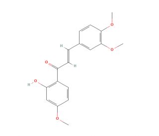 2&prime;-Hydroxy-3,4,4&prime;-trimethoxychalcone (CAS 10493-06-8) - chemical structure image