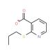 2-(Prop-1-ylsulphanyl)pyridine-3-carboxylic acid (CAS 175135-22-5) - chemical structure image