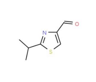 2-(propan-2-yl)-1,3-thiazole-4-carbaldehyde (CAS 133047-46-8) - chemical structure image
