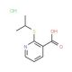 2-(propan-2-ylsulfanyl)pyridine-3-carboxylic acid hydrochloride - chemical structure image