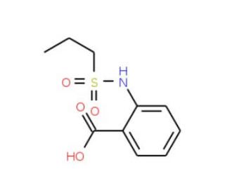 2-(propane-1-sulfonamido)benzoic acid - chemical structure image