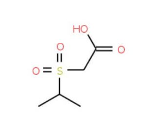 2-(propane-2-sulfonyl)acetic acid (CAS 135242-40-9) - chemical structure image