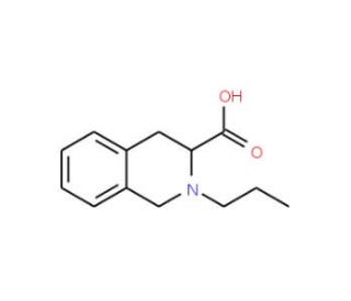 2-Propyl-1,2,3,4-tetrahydro-isoquinoline-3-carboxylic acid - chemical structure image