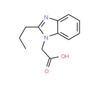 (2-Propyl-benzoimidazol-1-yl)-acetic acid - chemical structure image