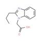 (2-Propyl-benzoimidazol-1-yl)-acetic acid - chemical structure image