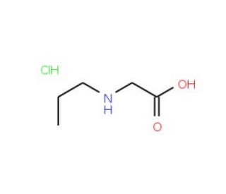 2-(propylamino)acetic acid hydrochloride (CAS 6939-13-5) - chemical structure image