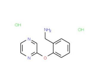 2-(Pyrazin-2-yloxy)benzylamine dihydrochloride - chemical structure image