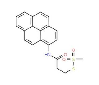 2-(Pyren-1-ylaminocarbonyl)ethyl Methanethiosulfonate (CAS 384342-64-7) - chemical structure image