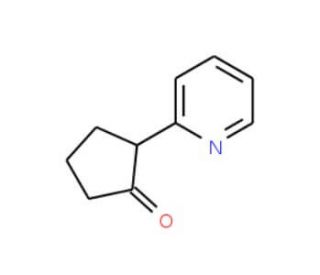 2-(Pyrid-2-yl)cyclopentanone - chemical structure image