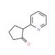 2-(Pyrid-2-yl)cyclopentanone - chemical structure image