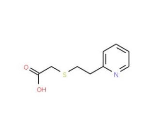 (2-Pyridin-2-yl-ethylsulfanyl)-acetic acid - chemical structure image