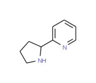 2-(Pyridin-2-yl)pyrrolidine (CAS 77790-61-5) - chemical structure image