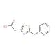 [2-(pyridin-2-ylmethyl)-1,3-thiazol-4-yl]acetic acid - chemical structure image