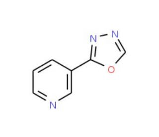 2-(pyridin-3-yl)-1,3,4-oxadiazole (CAS 18160-05-9) - chemical structure image