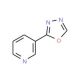 2-(pyridin-3-yl)-1,3,4-oxadiazole (CAS 18160-05-9) - chemical structure image