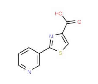 2-(Pyridin-3-yl)-1,3-thiazole-4-carboxylic acid (CAS 39067-29-3) - chemical structure image