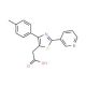 (2-Pyridin-3-yl-5-p-tolyl-thiazol-4-yl)-acetic acid - chemical structure image