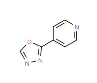 2-(pyridin-4-yl)-1,3,4-oxadiazole (CAS 64001-70-3) - chemical structure image