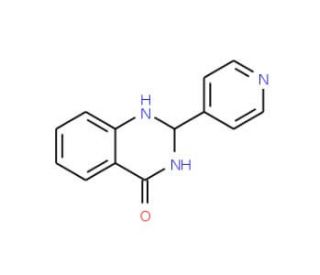 2-Pyridin-4-yl-2,3-dihydro-1H-quinazolin-4-one (CAS 15495-00-8) - chemical structure image
