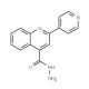 2-Pyridin-4-yl-quinoline-4-carboxylic acid hydrazide (CAS 5206-34-8) - chemical structure image