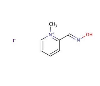 2-Pyridinealdoxime methiodide (CAS 94-63-3) - chemical structure image