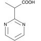 2-Pyrimidin-2-yl-Propionic Acid (CAS 819850-16-3) - chemical structure image