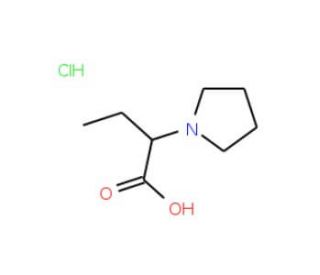 2-Pyrrolidin-1-yl-butyric acid hydrochloride - chemical structure image