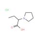 2-Pyrrolidin-1-yl-butyric acid hydrochloride - chemical structure image