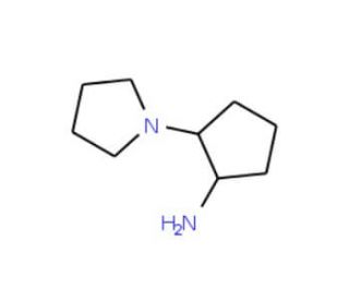 2-(pyrrolidin-1-yl)cyclopentan-1-amine - chemical structure image