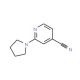 2-(Pyrrolidin-1-yl)isonicotinonitrile (CAS 127680-87-9) - chemical structure image