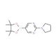 2-(Pyrrolidin-1-yl)pyrimidine-5-boronic acid pinacol ester (CAS 1015242-07-5) - chemical structure image