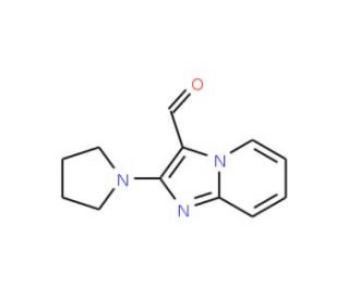 2-pyrrolidin-1-ylimidazo[1,2-a]pyridine-3-carbaldehyde - chemical structure image