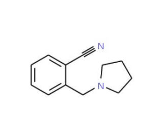 2-(pyrrolidin-1-ylmethyl)benzonitrile (CAS 135277-07-5) - chemical structure image