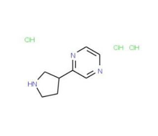 2-(Pyrrolidin-3-yl)pyrazine trihydrochloride - chemical structure image