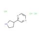 2-(Pyrrolidin-3-yl)pyrazine trihydrochloride - chemical structure image